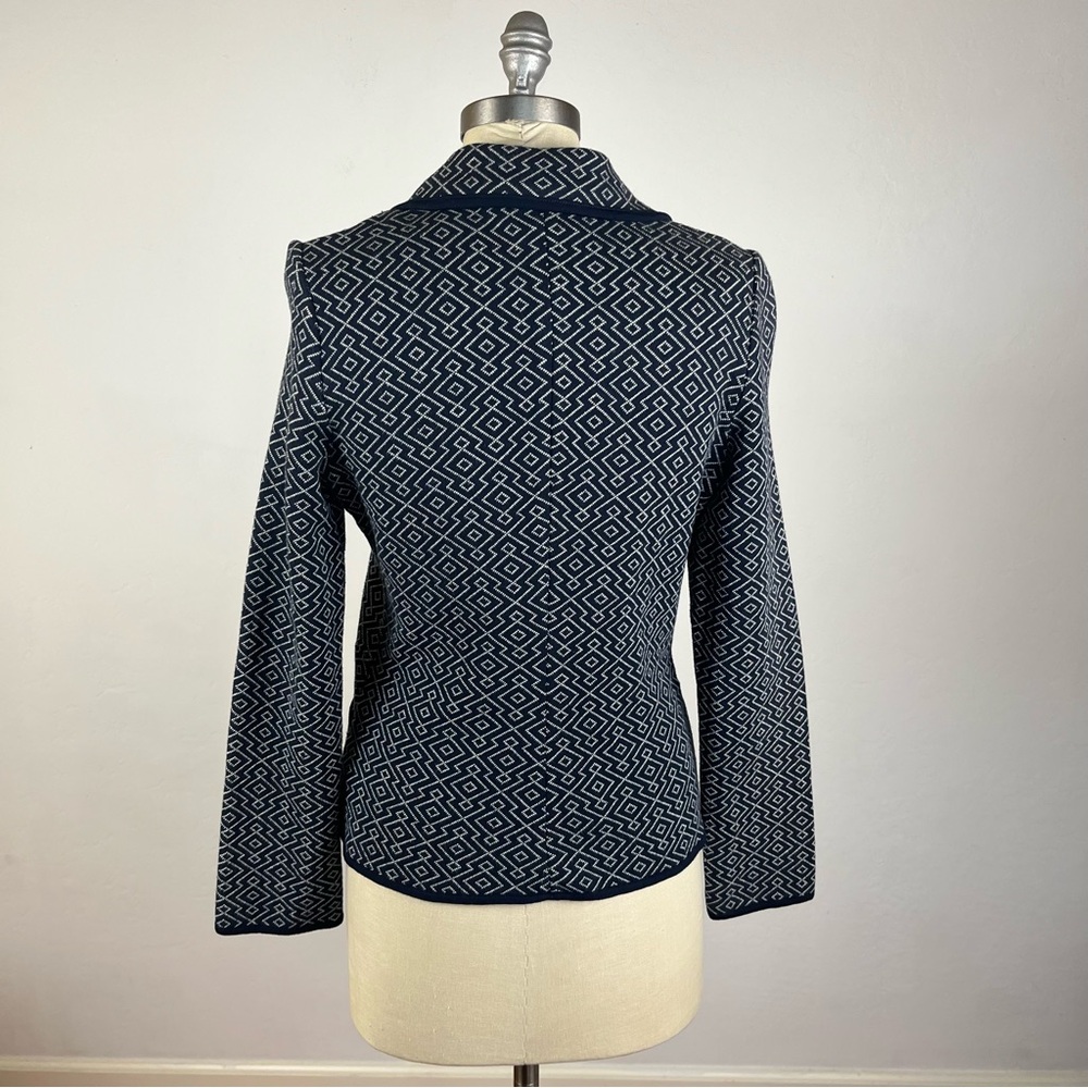 Pendleton Blue Diamond Chevron Blazer - Petite NWT - image 5